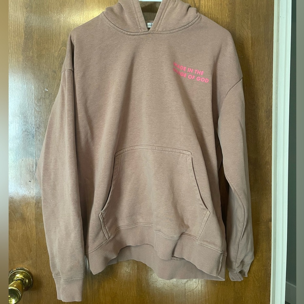 Brown Elevated Faith Hoodie Made in the Image of God